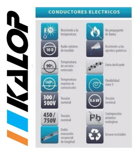 Cable Unipolar Kalop 2,5mm Normalizado Iram X40 Metros Cat5