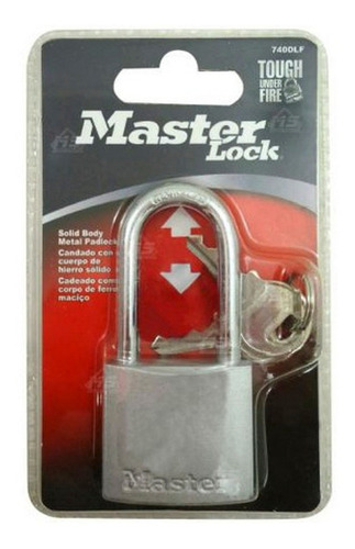 Candado Metalico 40mm Gancho Largo Ml245 Master Lock Ml245 Color Gris