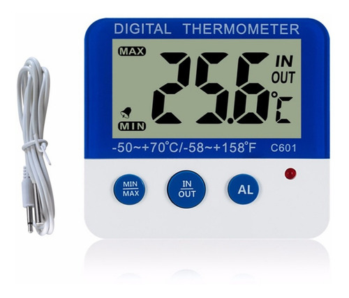 Termómetro Digital Para Nevera Con Alarma Y Máximo Min.