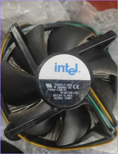 Cooler Disipador Intel Stock Socket Lga 775 Negro (Usado)