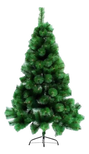 Árbol De Navidad Frondoso Con Piñitas 120cm Con Soporte
