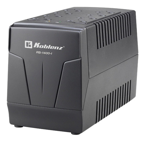 Imagen 2 de 4 de Regulador de voltaje Koblenz RS-1400-I 1400VA entrada y salida de 120V negro