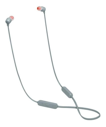 Imagem 1 de 3 de Fone de ouvido in-ear sem fio JBL Tune 115BT cinza