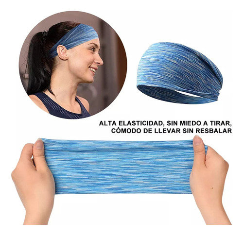 Bandas Para El Cabello, Diademas Deportivas Elásticas 2024