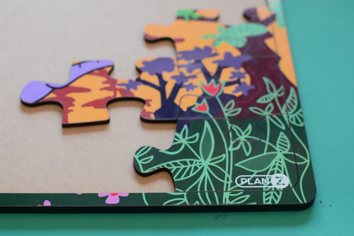 Puzzle Rompecabezas Oso Hormiguero Madera Encastre 24pz