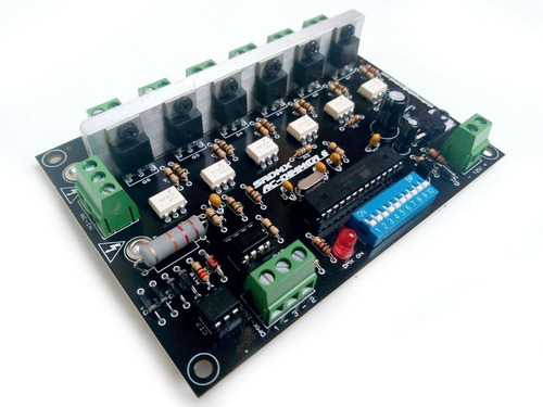 Placa Dimmer Dmx 512 Ac 6 Canais - Cliente