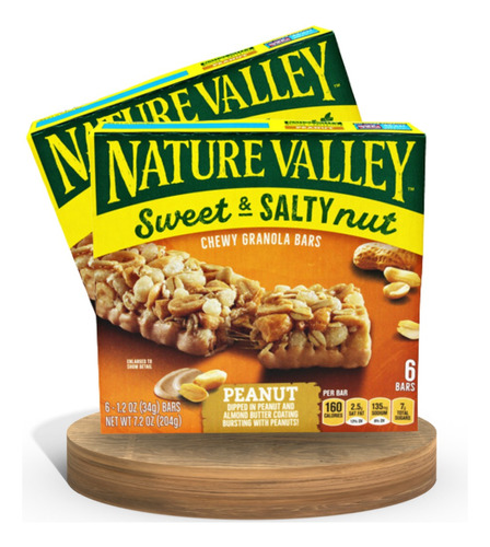Barra Saludable Nature Valley - Peanut - Pack X 2