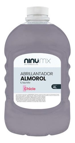 Abrillantador Almorol Autos Ninu 4 L Atomizable Color Chicle