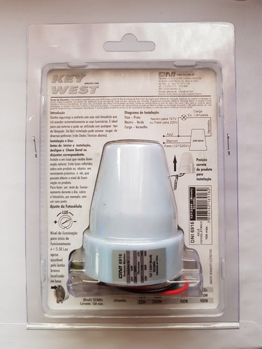 Imagem 4 de 4 de Sensor Relé Fotoelétrico Bivolt 127/220v - 10a Dia / Noite