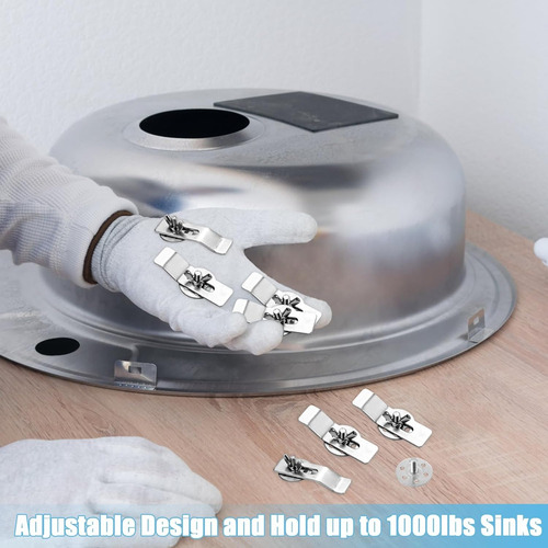 Kit De Instalación De Abrazaderas Para Fregadero Bajo Encime