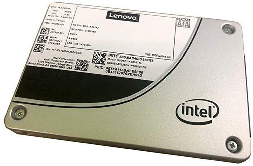 Lenovo 480gb Thinksystem Ssd Sata 3.5in Intel S