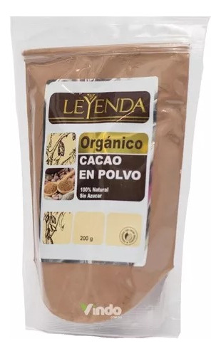 Cacao Polvo Organico Sin Azucar - g a $100