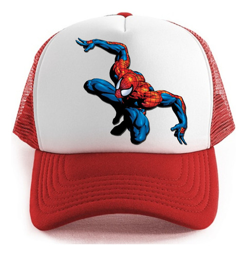 Gorra Spiderman Ultim Hombre Araña Series Geek Red Truckers 