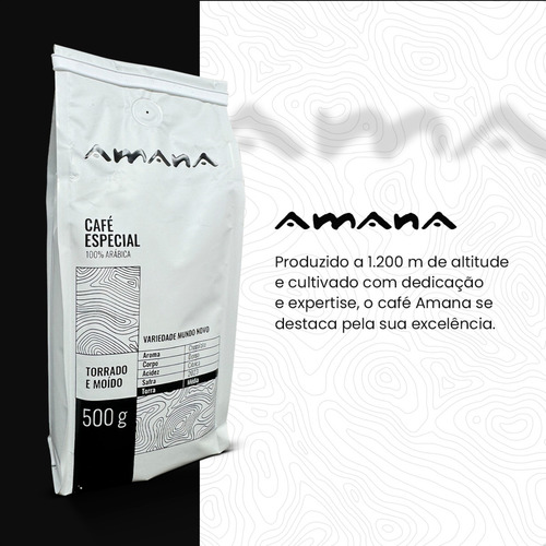 Cafe Especial Amana Torrado E Moido Arabica Aroma Chocolate