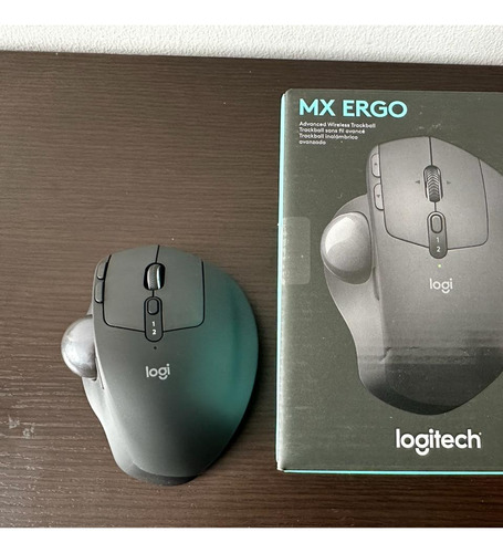 Mouse Trackball Inalámbric Recargable Logitech Mx Ergo Negro