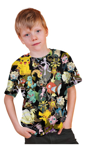 Remera Personajes Niños Full Print Diseño Exclusivos