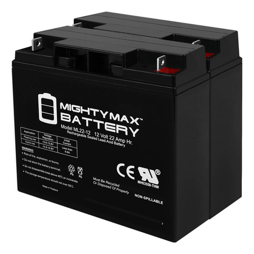 Mighty Max Battery Bateria 12v 22ah Para Modelo Phoenix Hd