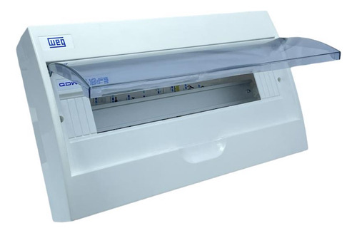 Kit Quadro Distribuição Sobrepor Fumê 18 Disj + Terra/neutro