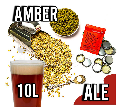 Kit Insumos (receita) P/ 10l Cerveja Artesanal Am. Amber Ale