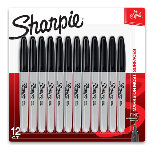 Marcadores Sharpie Set 12 U Black5