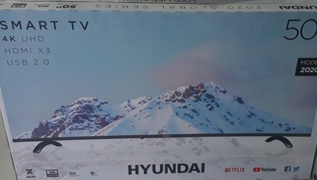 Imagen 1 de 1 de Televisor Hyundai Smart Tv 4k Uhd 50 Pulgadas