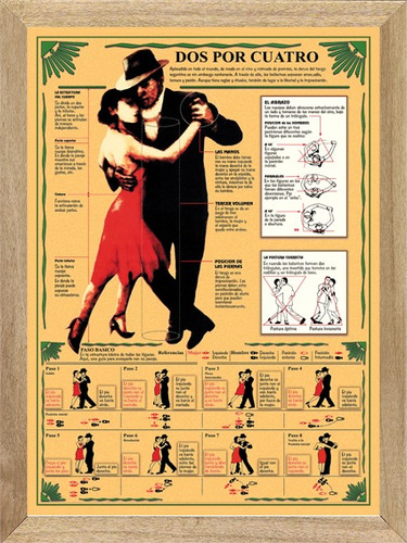 Tango  Cuadros Posters Enmarcado          L738