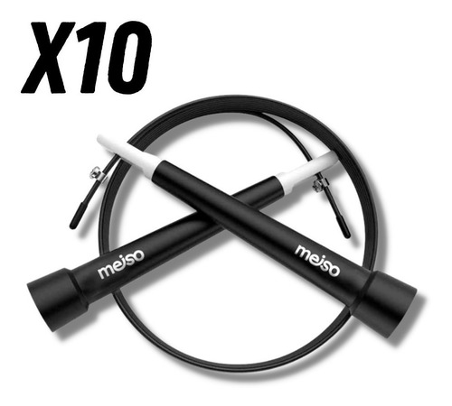 10 Sogas De Salto Profesional Speed Rope Acero Boxeo Fitness