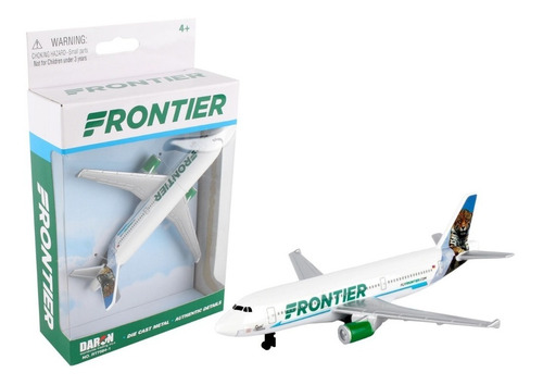 Frontier, Avion, A320, Juguete, Metalico