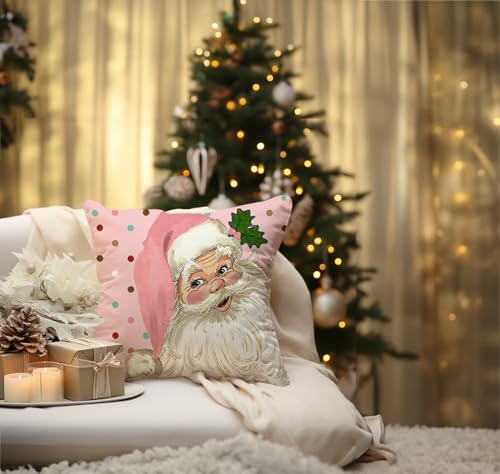 Juego De 4 Fundas De Almohada Rosas 40 X 40 Cm Navidad