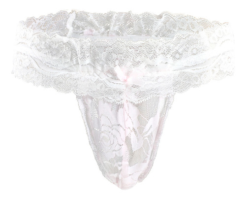 X Bordado De Flores De Encaje Semitransparente Para Hombre P