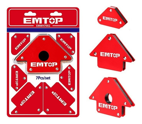 Juego Escuadras Magnéticas Soldador 7pzas Emtop Industrial