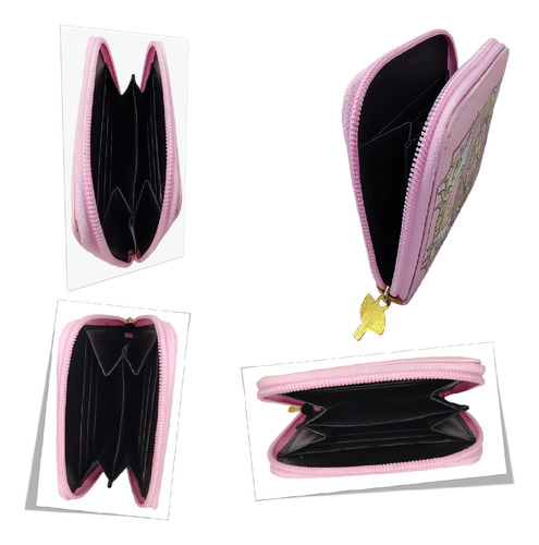 Sakura Card Captor Cartera Kawaii Clow Monedero Anime Sakura Rosa