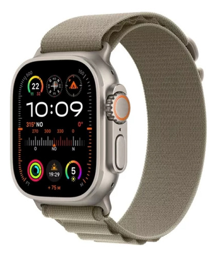 Apple Watch Ultra 2 GPS + Celular • Caja de titanio de 49 mm • Correa Alpine verde oliva - Mediana