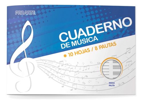 Cuaderno Musica Media Pauta