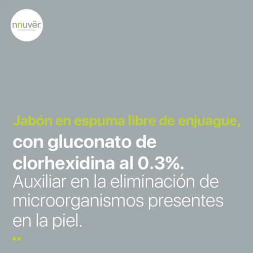 Jabón En Espuma Sin Enjuague Nnuvër Para Manos Antibacterial