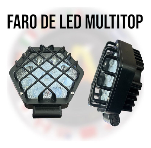 Par De Faros De Led 12v Con 9 Hiperleds Alta Potencia