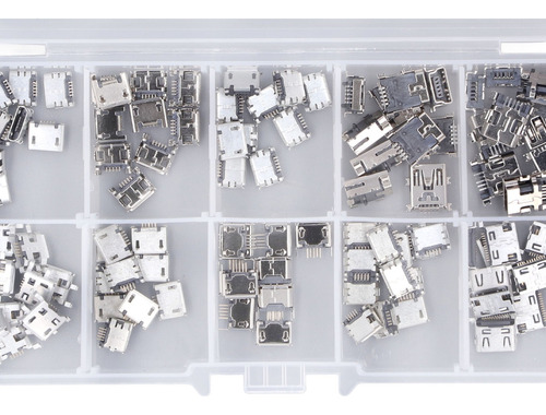 100pcs Conector Usb Hembra Miniatura Productos Digitales Como Se Muestra
