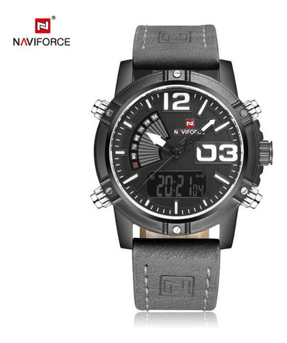 Reloj Electrónico De Cuarzo Clásico Naviforce 9095 Para Homb