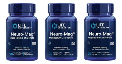 3 Magnesium L-threonate X 90 Cp - Unidad a $204250