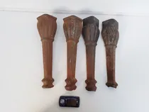 Comprar Lote 4 Antiguas Patas Cocina Económica A Leña Ideal Mesa Ver