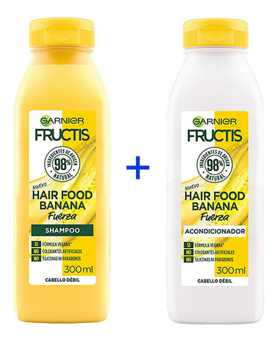 Pack Shampoo Y Acond.fructis Hairfood Banana / Superstore