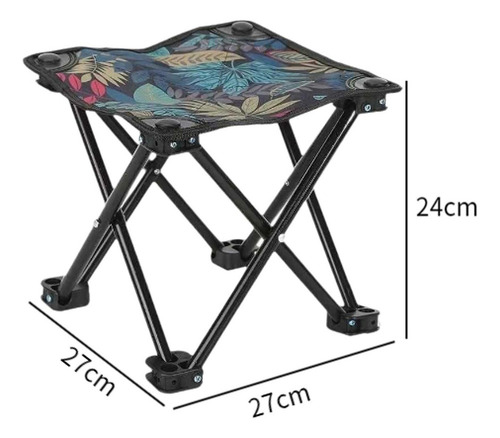 W Taburete Plegable Para Acampar, Ligero, Portátil, Fácil De