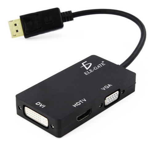 Adaptador 3 En 1 Dp Displayport A Hdmi Vga Dvi Para Mac