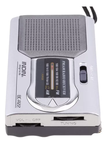  Mini radio portátil con pilas AM/FM - Antena telescópica -  Altavoz incorporado - Conector de auriculares estándar - Receptor de alto  rendimiento : Electrónica