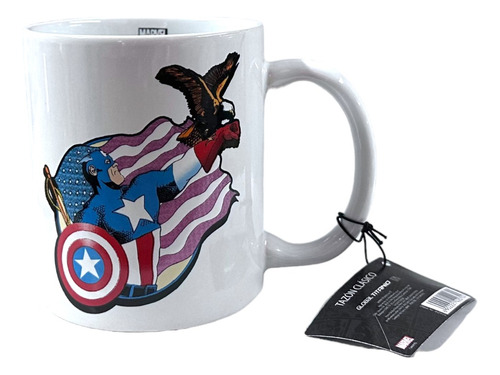 Taza Tazon Capitan America Marvel Original Ceramica 350ml