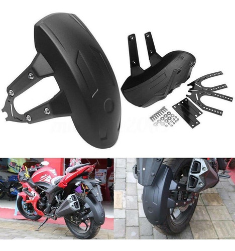Imagen 3 de 10 de Salpicadera Trasera (fender) Universal Para Motocicleta