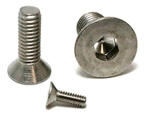 Tornillo Allen Cabeza Plana Inox 4 X 30mm // 100 Piezas