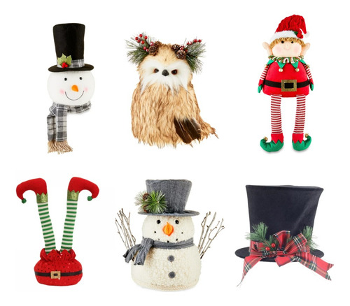 Decoracion Copa D Arbol De Navidad Topper Varios Modelos *sk