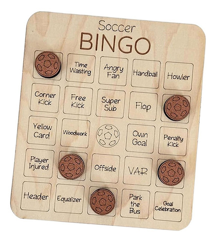 Juego De Bingo De Madera, Juego De Madera FĂștbol Americano
