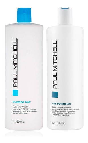 Kit Paul Mitchell Shampoo Two 1litro E Condic. Detangler1l